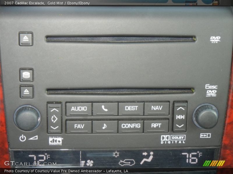 Gold Mist / Ebony/Ebony 2007 Cadillac Escalade