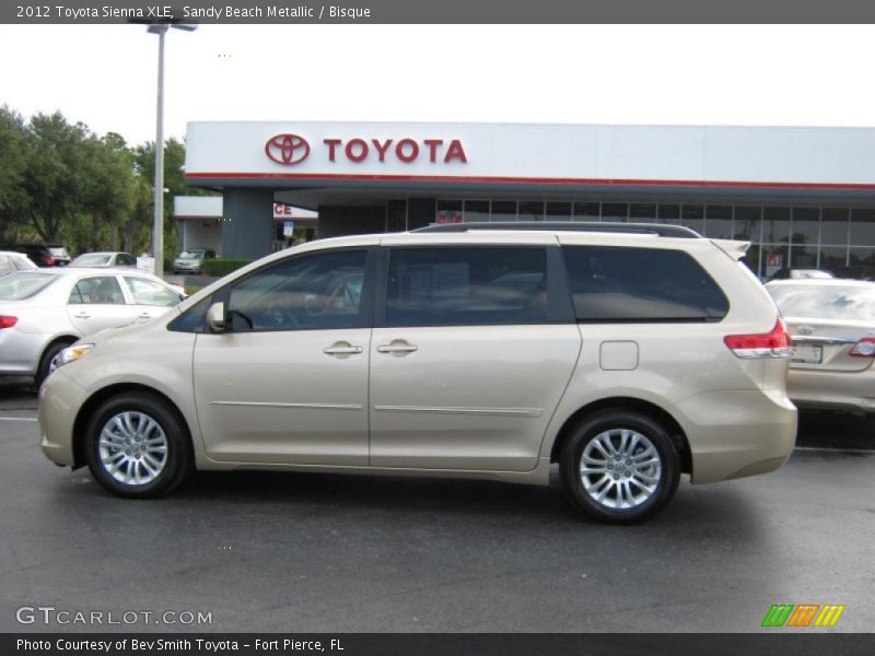 Sandy Beach Metallic / Bisque 2012 Toyota Sienna XLE