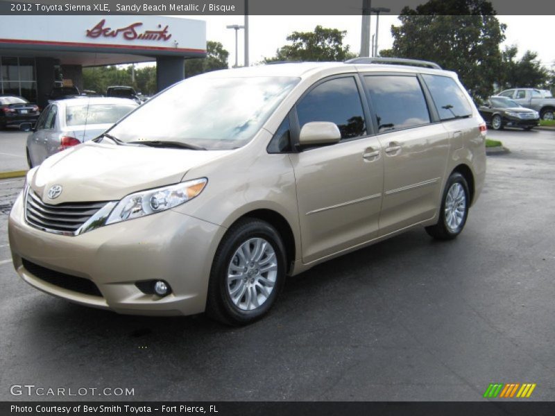Sandy Beach Metallic / Bisque 2012 Toyota Sienna XLE