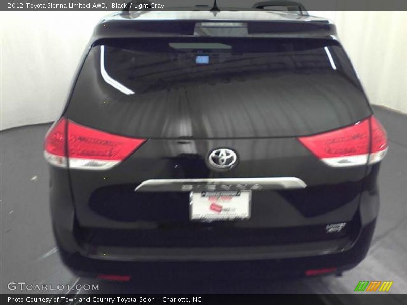 Black / Light Gray 2012 Toyota Sienna Limited AWD