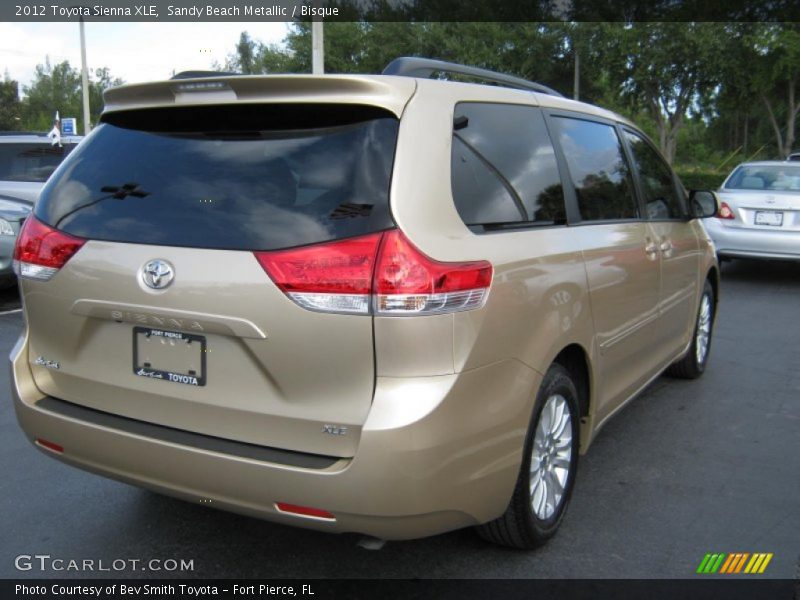 Sandy Beach Metallic / Bisque 2012 Toyota Sienna XLE