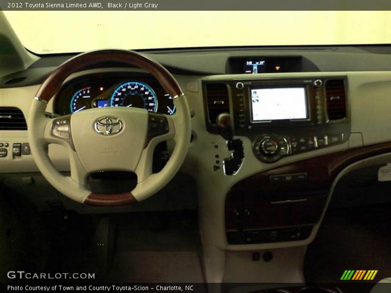 Black / Light Gray 2012 Toyota Sienna Limited AWD