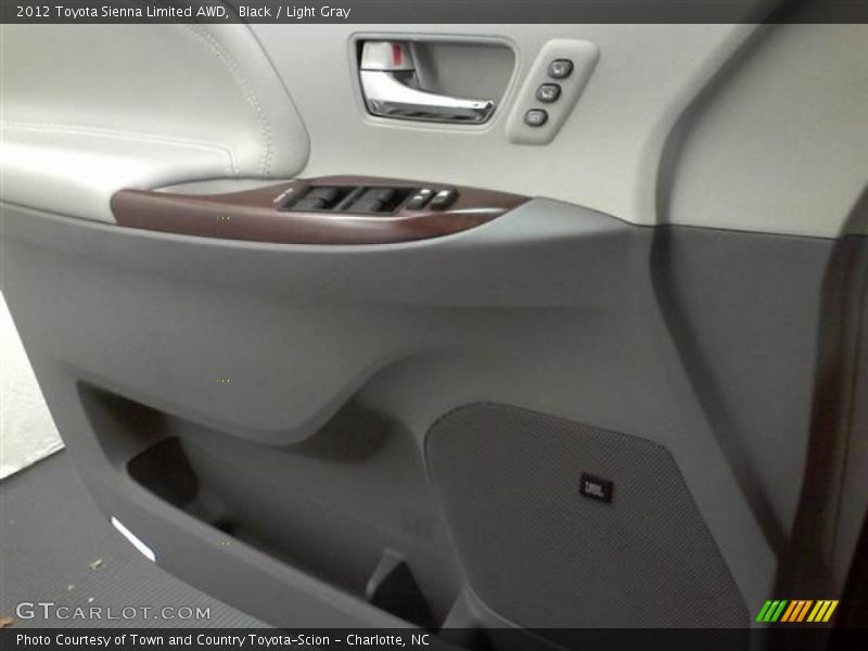 Black / Light Gray 2012 Toyota Sienna Limited AWD