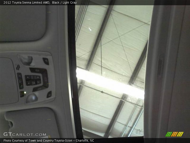 Black / Light Gray 2012 Toyota Sienna Limited AWD