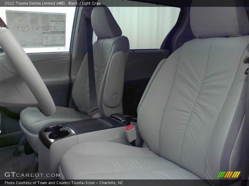 Black / Light Gray 2012 Toyota Sienna Limited AWD