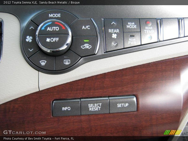 Sandy Beach Metallic / Bisque 2012 Toyota Sienna XLE