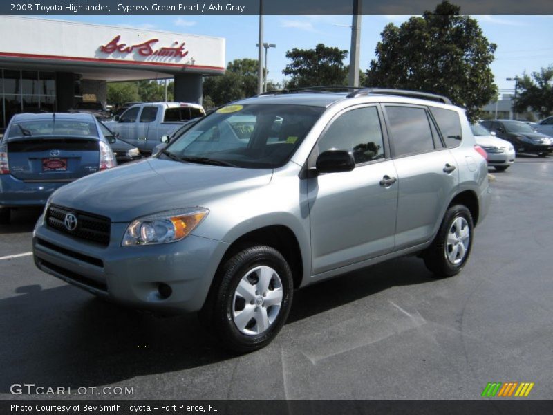 Cypress Green Pearl / Ash Gray 2008 Toyota Highlander