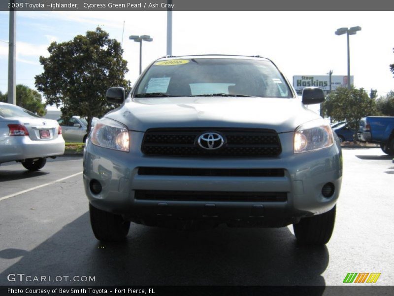 Cypress Green Pearl / Ash Gray 2008 Toyota Highlander