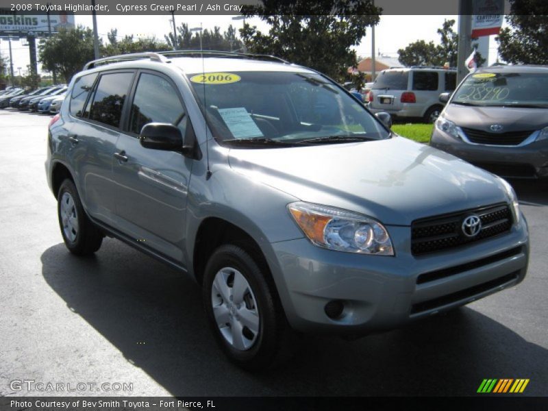 Cypress Green Pearl / Ash Gray 2008 Toyota Highlander