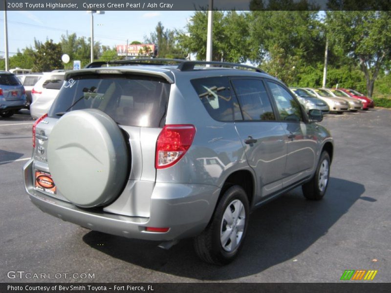Cypress Green Pearl / Ash Gray 2008 Toyota Highlander