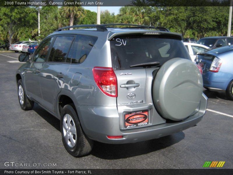 Cypress Green Pearl / Ash Gray 2008 Toyota Highlander