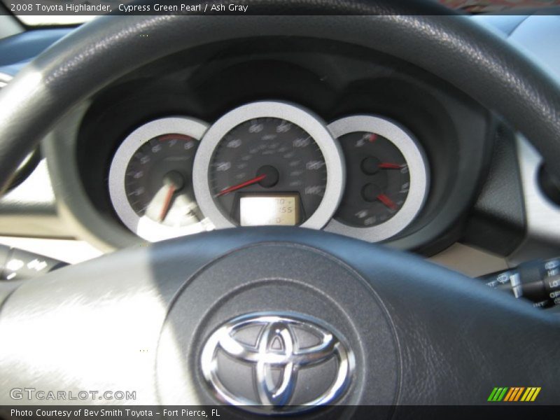 Cypress Green Pearl / Ash Gray 2008 Toyota Highlander