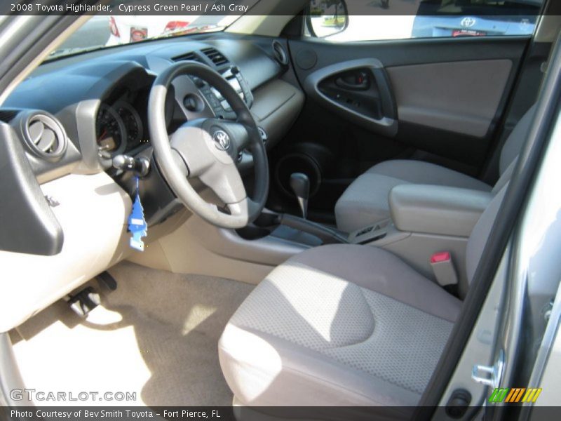 Cypress Green Pearl / Ash Gray 2008 Toyota Highlander