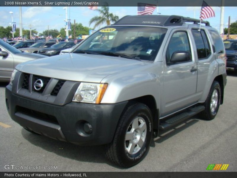 Silver Lightning / Steel/Graphite 2008 Nissan Xterra S