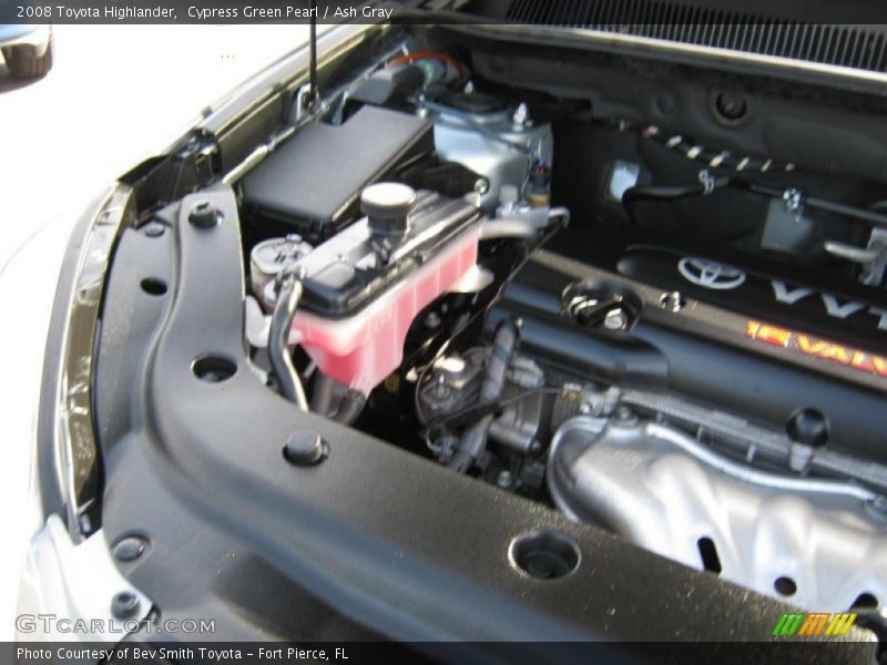 Cypress Green Pearl / Ash Gray 2008 Toyota Highlander