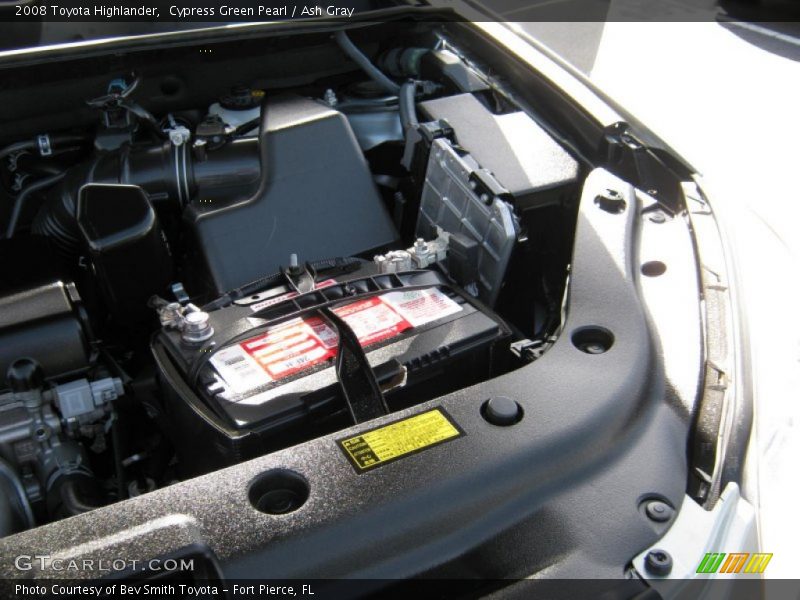 Cypress Green Pearl / Ash Gray 2008 Toyota Highlander