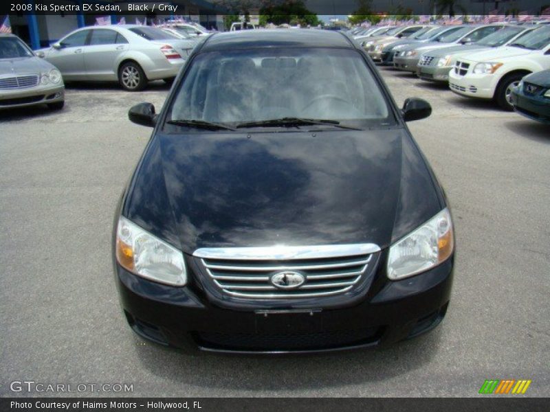 Black / Gray 2008 Kia Spectra EX Sedan