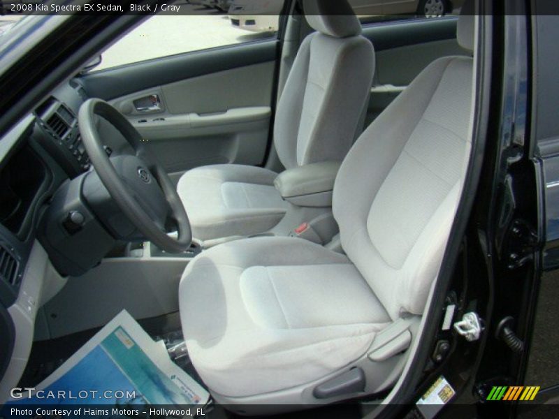 Black / Gray 2008 Kia Spectra EX Sedan