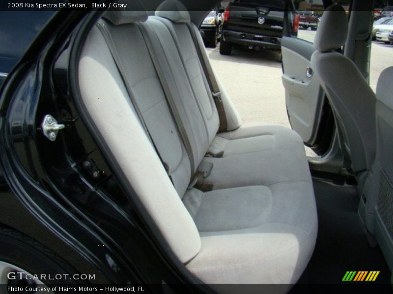 Black / Gray 2008 Kia Spectra EX Sedan