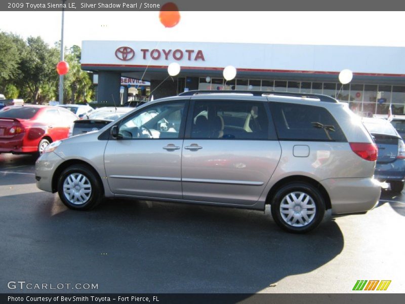 Silver Shadow Pearl / Stone 2009 Toyota Sienna LE