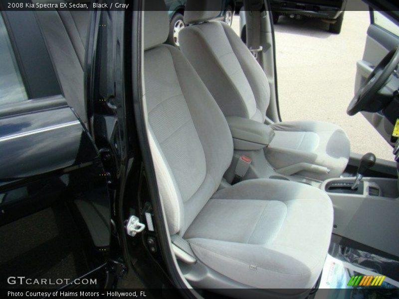 Black / Gray 2008 Kia Spectra EX Sedan