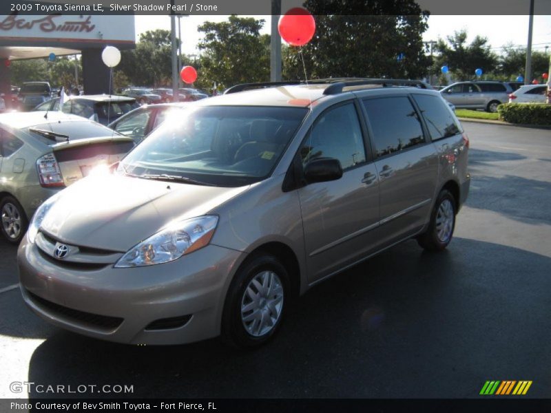 Silver Shadow Pearl / Stone 2009 Toyota Sienna LE