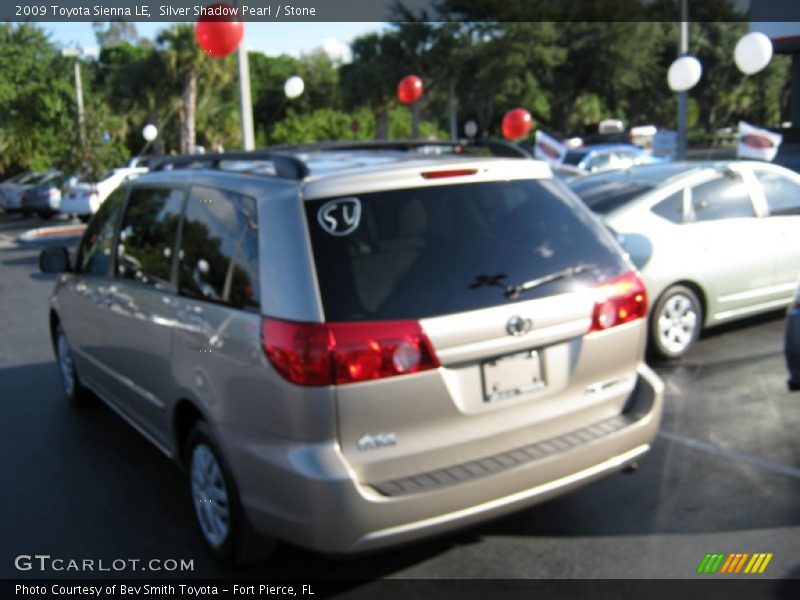 Silver Shadow Pearl / Stone 2009 Toyota Sienna LE