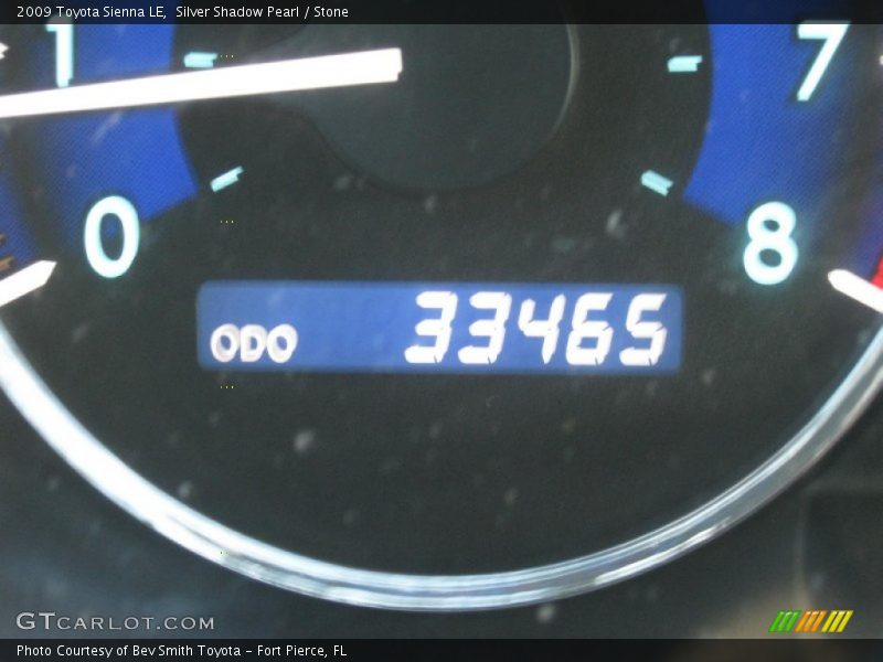 Silver Shadow Pearl / Stone 2009 Toyota Sienna LE