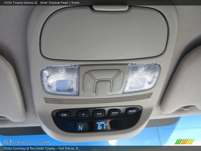 Silver Shadow Pearl / Stone 2009 Toyota Sienna LE