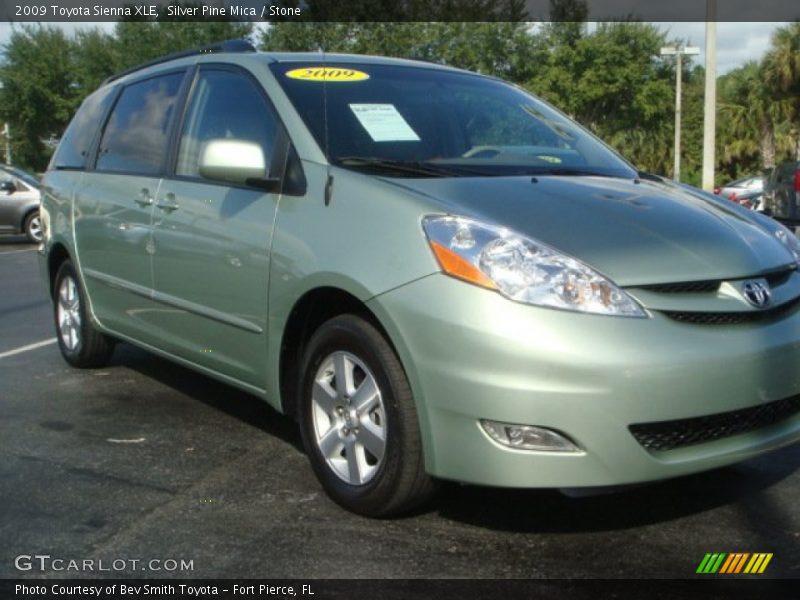 Silver Pine Mica / Stone 2009 Toyota Sienna XLE