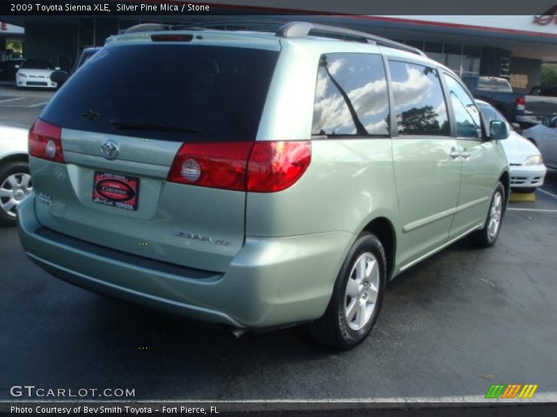 Silver Pine Mica / Stone 2009 Toyota Sienna XLE