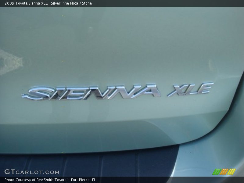 Silver Pine Mica / Stone 2009 Toyota Sienna XLE
