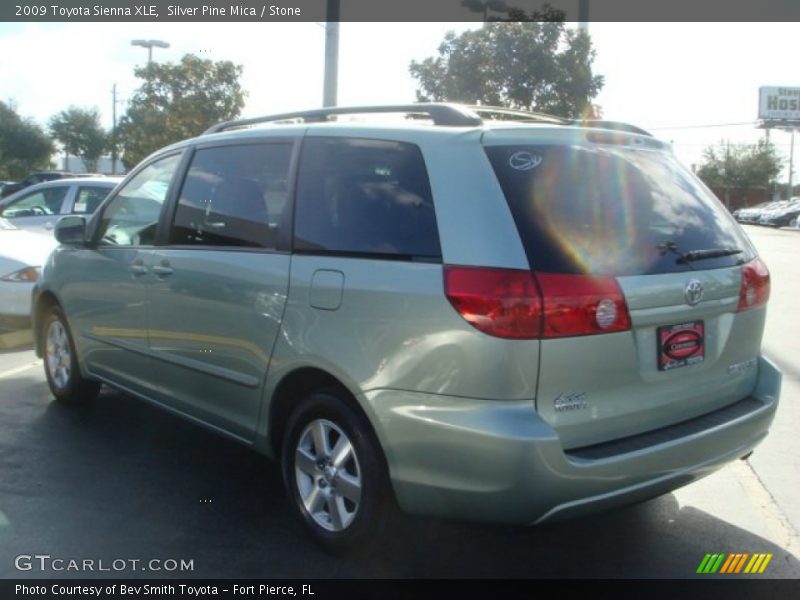 Silver Pine Mica / Stone 2009 Toyota Sienna XLE
