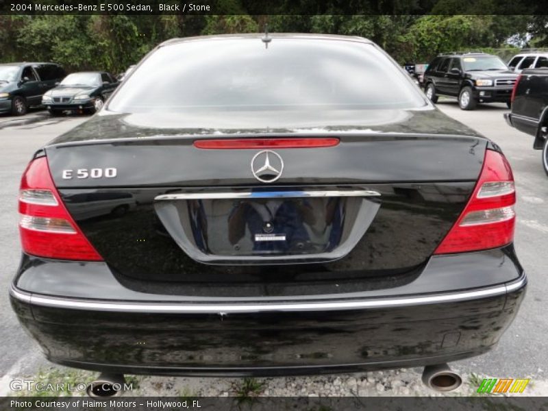 Black / Stone 2004 Mercedes-Benz E 500 Sedan