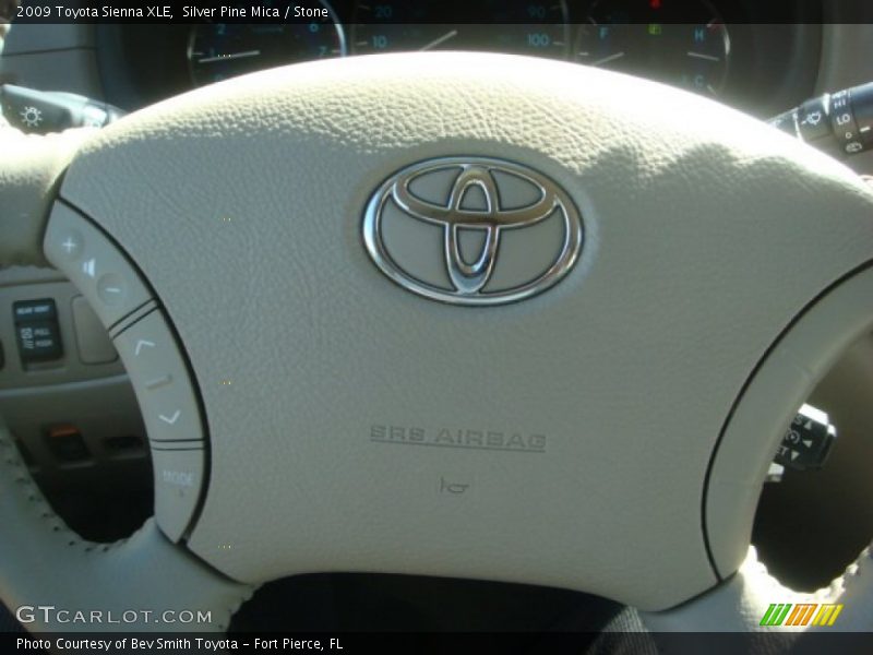 Silver Pine Mica / Stone 2009 Toyota Sienna XLE