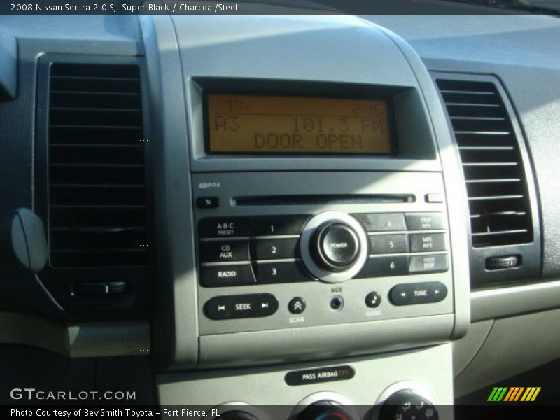Super Black / Charcoal/Steel 2008 Nissan Sentra 2.0 S