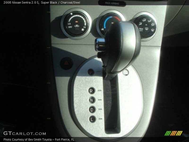 Super Black / Charcoal/Steel 2008 Nissan Sentra 2.0 S