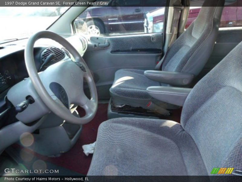 Forest Green Pearl / Gray 1997 Dodge Grand Caravan SE