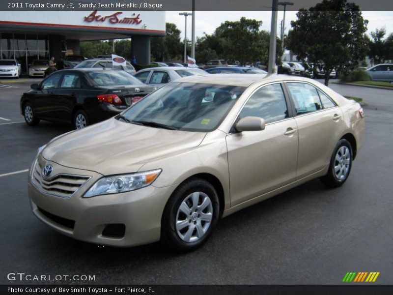 Sandy Beach Metallic / Bisque 2011 Toyota Camry LE