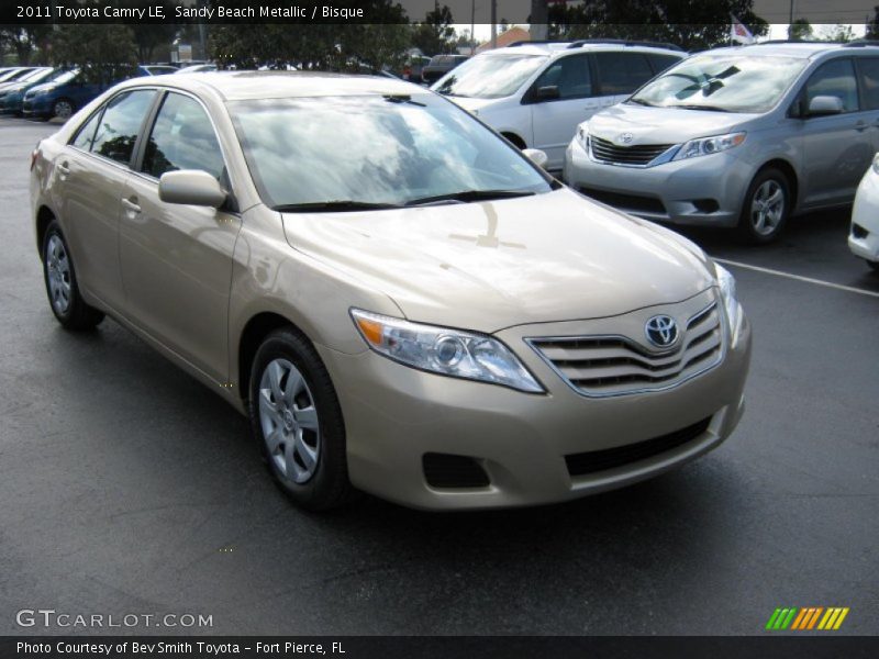 Sandy Beach Metallic / Bisque 2011 Toyota Camry LE