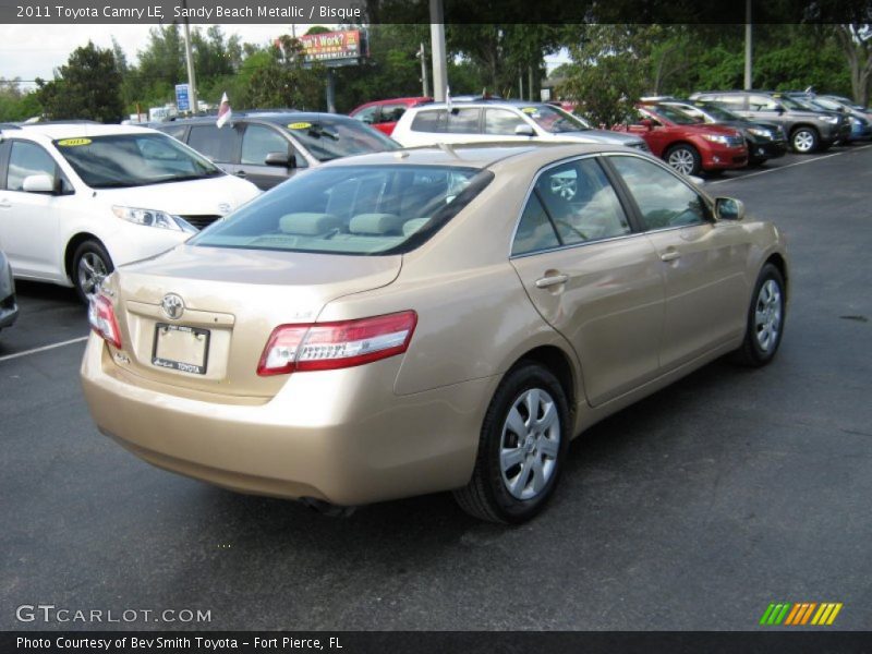Sandy Beach Metallic / Bisque 2011 Toyota Camry LE