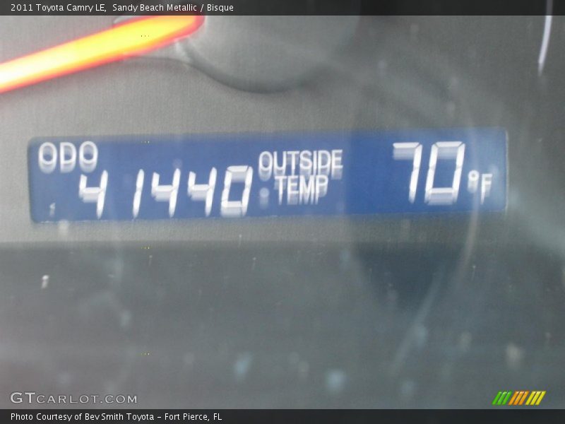 Sandy Beach Metallic / Bisque 2011 Toyota Camry LE