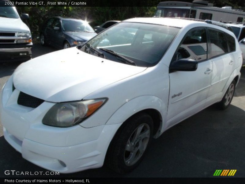 Frost White / Graphite 2003 Pontiac Vibe GT