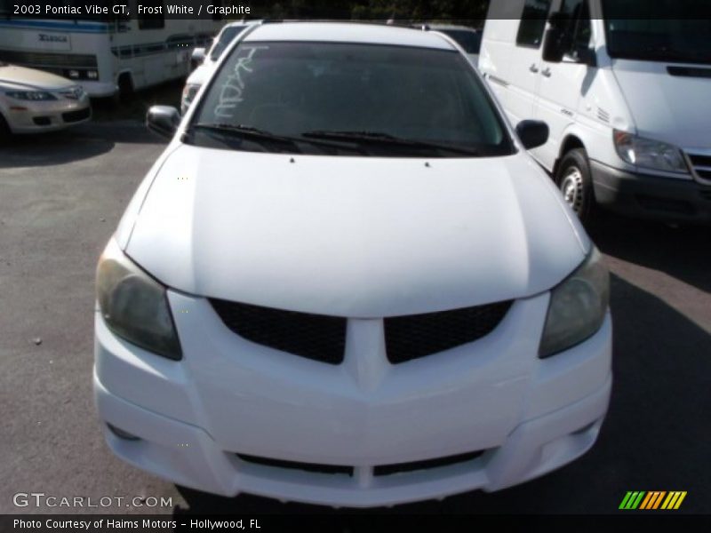 Frost White / Graphite 2003 Pontiac Vibe GT