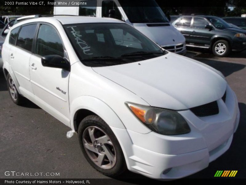 Frost White / Graphite 2003 Pontiac Vibe GT