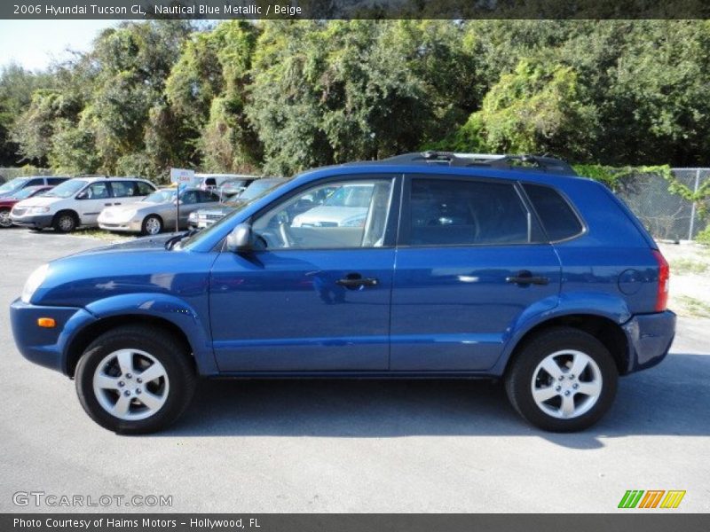 Nautical Blue Metallic / Beige 2006 Hyundai Tucson GL