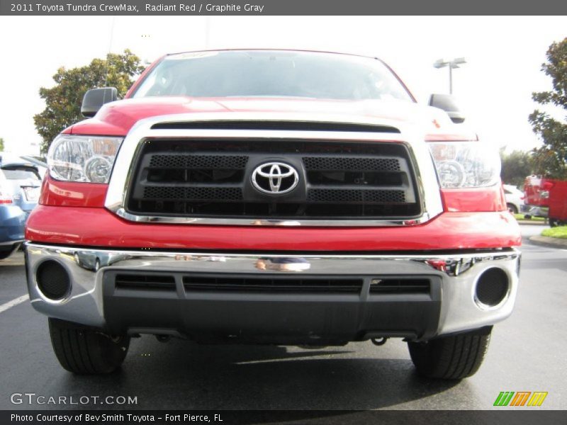 Radiant Red / Graphite Gray 2011 Toyota Tundra CrewMax