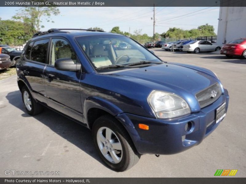 Nautical Blue Metallic / Beige 2006 Hyundai Tucson GL