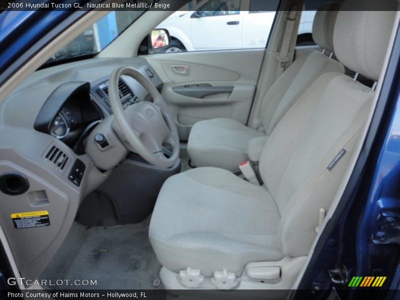 Nautical Blue Metallic / Beige 2006 Hyundai Tucson GL