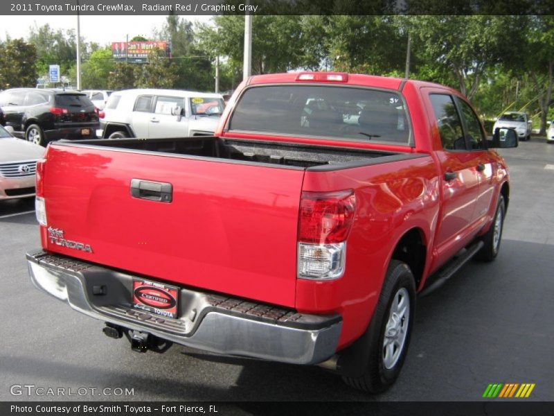 Radiant Red / Graphite Gray 2011 Toyota Tundra CrewMax